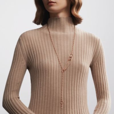Chaine d'Ancre Punk long necklace, very large model | Hermès UK